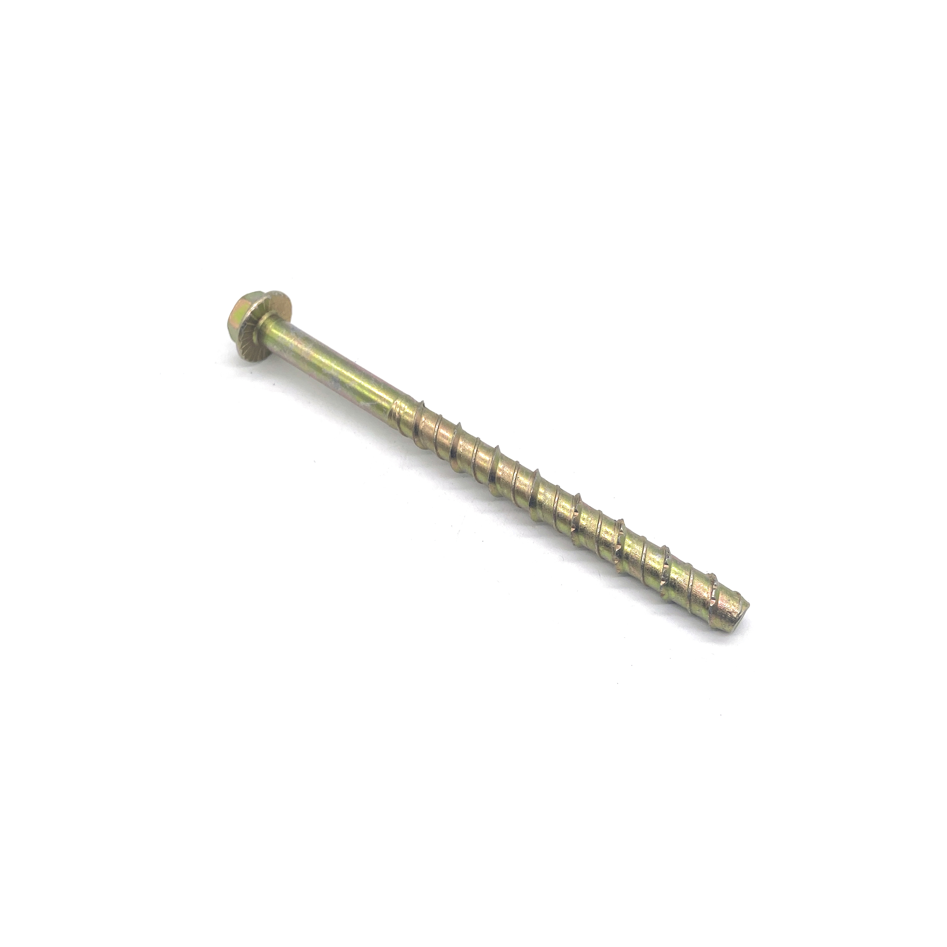 Hex Flange Head Yellow Zinc Plated Cement Concrete Screw Bolt Buy Hex