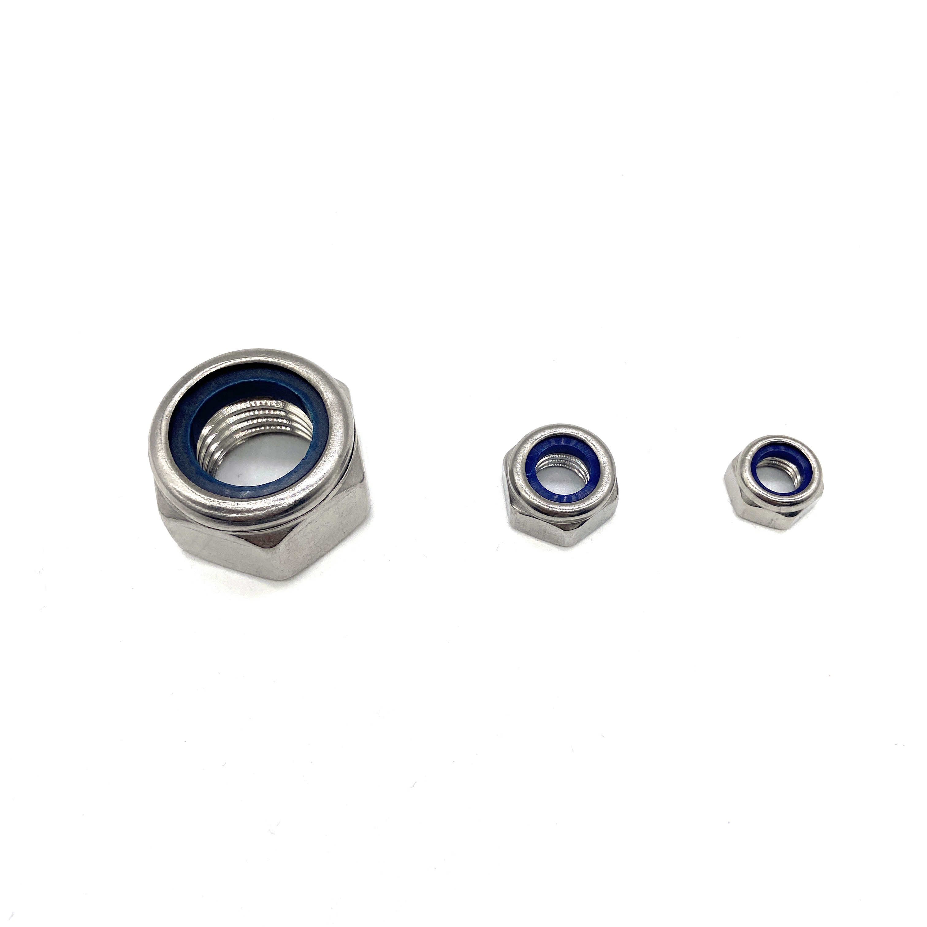 Din Din Stainless Steel White Nylon Self Lock Nut Buy M Nut Stainless Steel