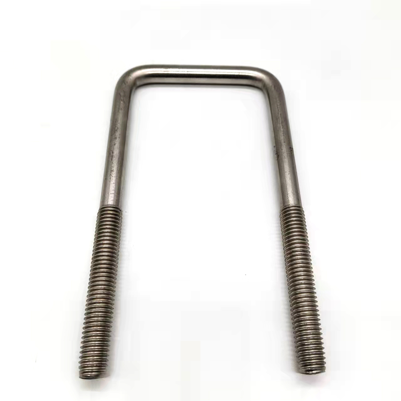 6 Pcs Square U-Bolts 4" Wide X 5" Long - Zinc Plated Carbon Steel U Clamps With Adjustable Height 2.5-5"