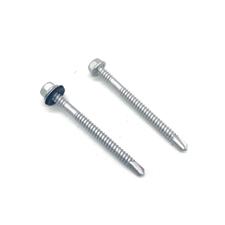 Stainless Steel 304+410 Hexagon Flange Drilling Bi-Metallic Screw With EPDM Washer