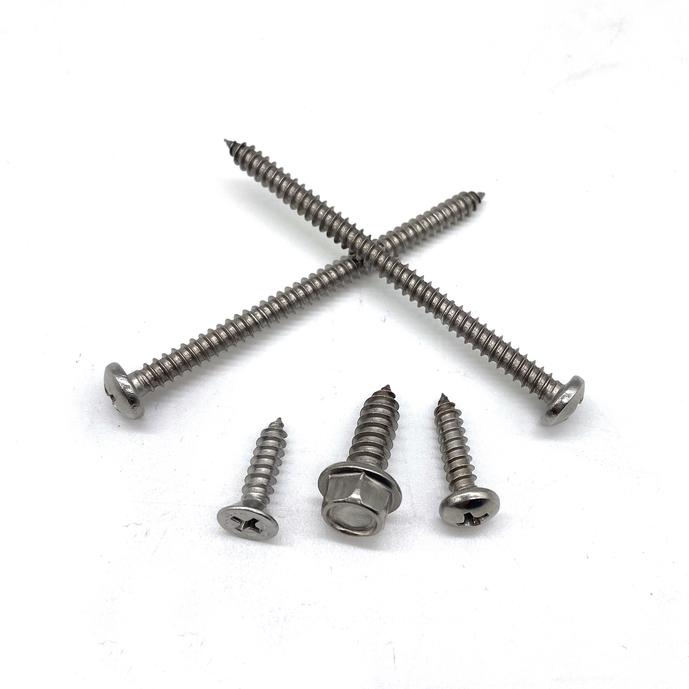 JonesDIY Stainless Steel Self Tapping Screws – Pan Head Pozi – 4G 6G 7G 8G 10G 12G – UK Made