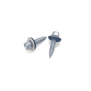SS304 Stainless Steel 316 Hex Washer Flange Self Tapping Bi-Metal Screws with EPDM Washer