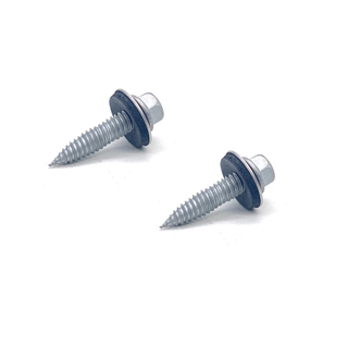  Hex Flange Head SS304/SS316 SCM410 Self Tapping Bi-Metal Screws with EPDM Washer
