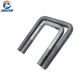 OEM Carbon Steel 4.8/8.8 Grade Zinc Plated Hot DIP Galvanized HDG U Bolt with Nut for Electric Power