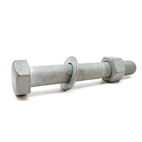 M16 M20 Carbon Steel Hot Dip Galvanized Hex Power Bolt And Nut with ...