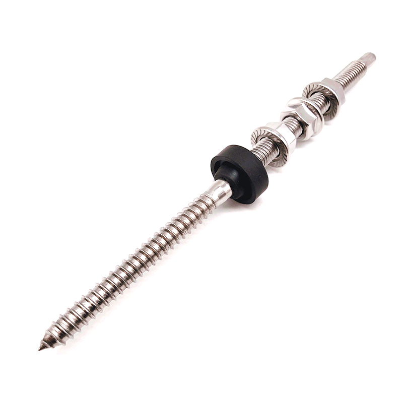 Stainless Steel 304 430 Solar Hook Hanger Bolt with Hex Flange Nut And