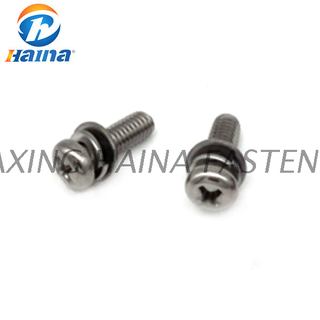 GB/T 9074.1 Stainless Steel Combination Cross Recess Pan Head Machine Screw